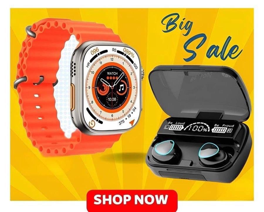 ساعه ultra3 + سماعه M10 - الصورة 5